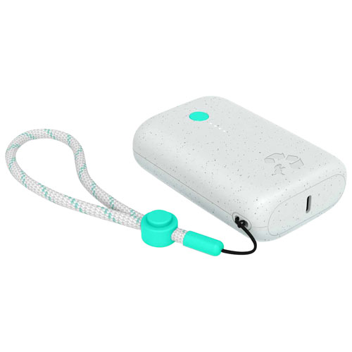 Chargeur portable à deux ports USB-C de 10 000 mAh Champ de Nimble - Blanc lunaire