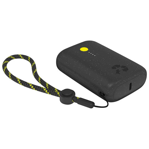 Chargeur portable à deux ports USB-C de 10 000 mAh Champ de Nimble - Noir minuit