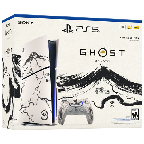 Ensemble PlayStation 5 et Ghost of Yōtei édition limitée noire