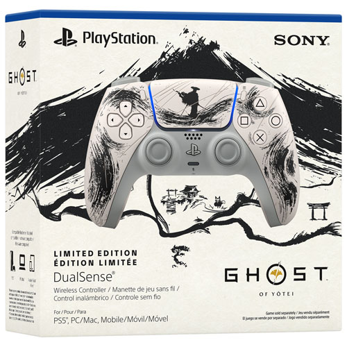 Manette sans fil DualSense pour PlayStation 5 - Ghost of Yōtei édition limitée noire
