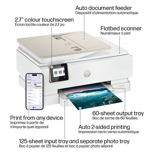 HP Envy Photo 7975 Wireless All-In-One Inkjet Printer - HP Instant Ink 3-Month Free Trial Included*