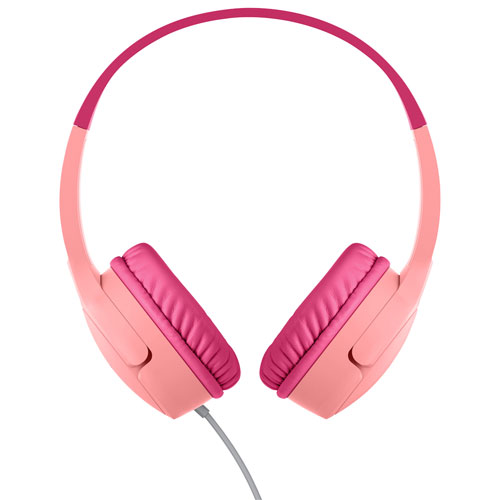 Casque d'écoute avec fil à suppression du bruit pour enfants SoundForm Mini de Belkin - Rose