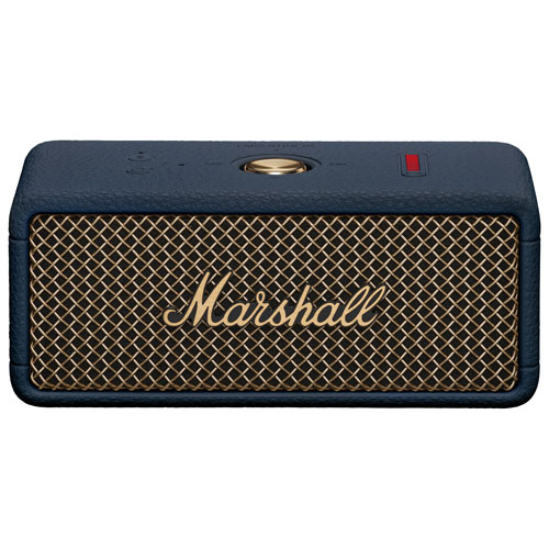 Haut-parleur sans fil Bluetooth étanche Emberton III de Marshall - Bleu minuit
