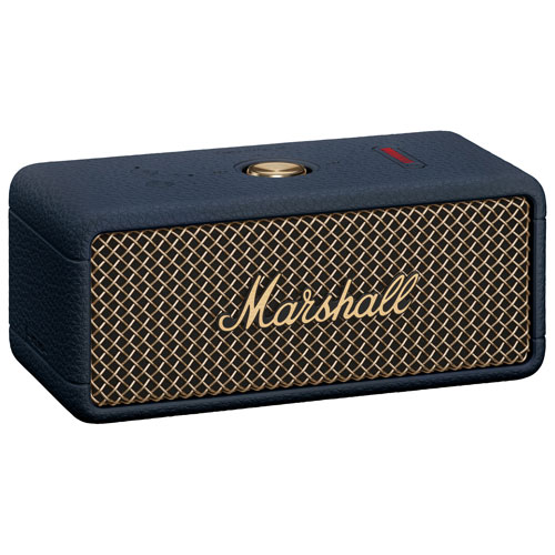 Haut-parleur sans fil Bluetooth étanche Emberton III de Marshall - Bleu minuit