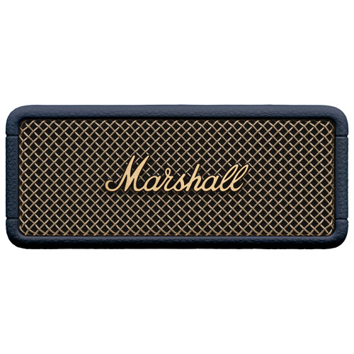 Haut-parleur sans fil Bluetooth étanche Emberton III de Marshall - Bleu minuit