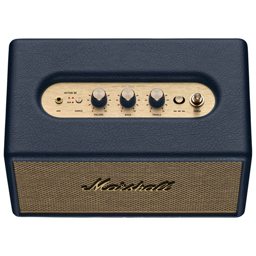 Haut-parleur Bluetooth sans fil étanche Acton III de Marshall - Bleu minuit