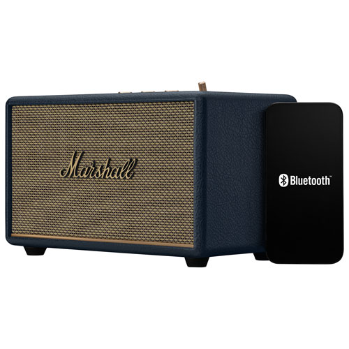 Haut-parleur Bluetooth sans fil étanche Acton III de Marshall - Bleu minuit