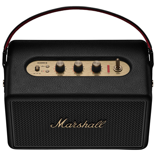 Haut-parleur sans fil Bluetooth étanche Kilburn III de Marshall - Noir et laiton