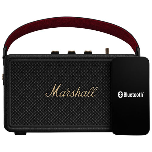 Haut-parleur sans fil Bluetooth étanche Kilburn III de Marshall - Noir et laiton