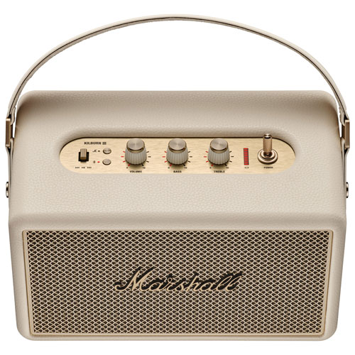 Haut-parleur sans fil Bluetooth étanche Kilburn III de Marshall - Crème