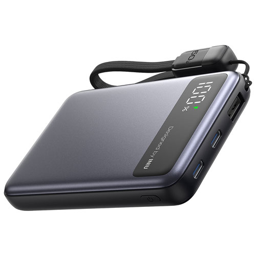 INIU Pocket Pro Slim 10000 mAh 45W USB-C/USB-A Power Bank - Black