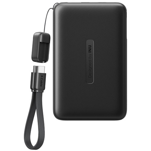 INIU Pocket Neo 10000 mAh 22.5W USB-C/USB-A Power Bank - Black