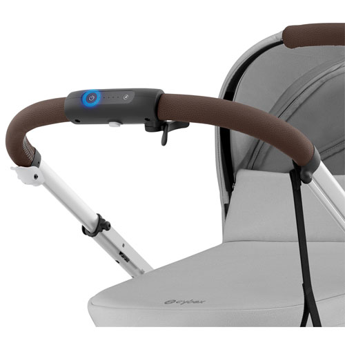 Poussette convertible pleine grandeur e-Gazelle S de Cybex - Gris pierre