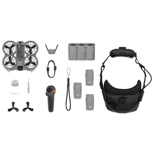 Ensemble Motion Fly More avec quadricoptère Neo 2, caméra, manette et casque N3 de DJI