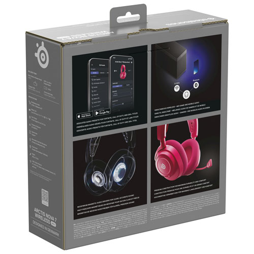 Casque de jeu sans fil Arctis Nova 7 de 2e génération de SteelSeries - Magenta