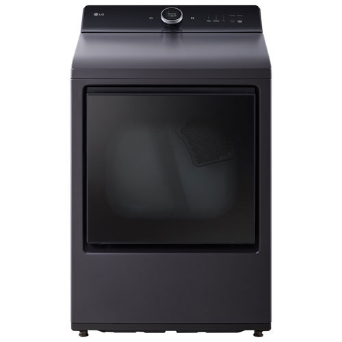 Open Box - LG EasyLoad 7.3 Cu. Ft. Electric Steam Dryer - Matte Black - Perfect Condition