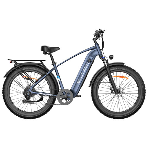 Blutron EB880S Electric Fat Tire City Bike - Interstellar Blue