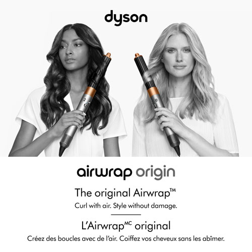 Séchoir coiffant et sèche-cheveux Airwrap Origin de Dyson - Nickel/Cuivre