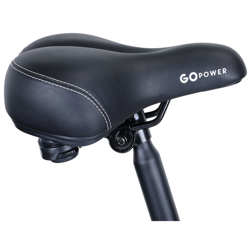 Vélo de ville électrique GoScout de GoPowerBike (moteur 500 W/autonomie jusqu'à 72 km/vitesse maximale 32 km/h) - Argenté