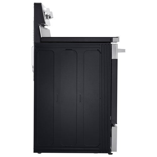 Cuisinière autonome à surface lisse avec convection véritable et friture à l'air 6,3 pi³ 30 po de LG - Acier inoxydable