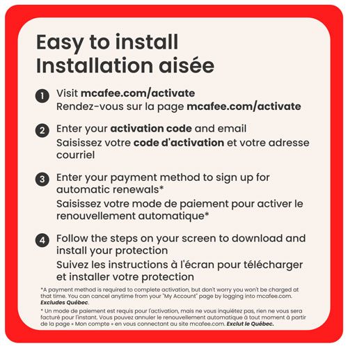 Microsoft Office Famille 2024 et McAfee Total Protection - 1 utilisateur - 1 appareil - Bilingue - Téléchargement numérique