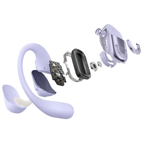 Shokz OpenFit 2+ Open-Ear True Wireless Headphones - Purple - Exclusive Retail Partner