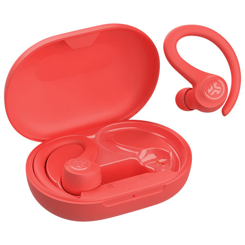 JLab GO Air Sport In-Ear True Wireless Earbuds - Coral - Only at Best Buy