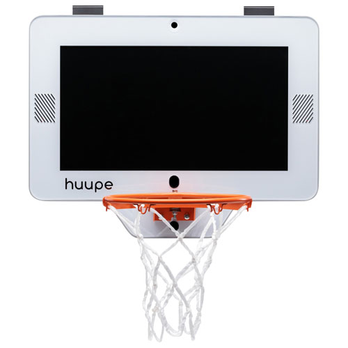 huupe Mini Classic Smart Basketball Hoop Game Console - White/Orange/Black
