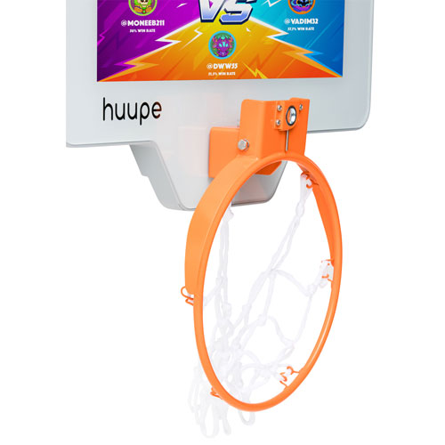 huupe Mini Basketball Net - White/Orange