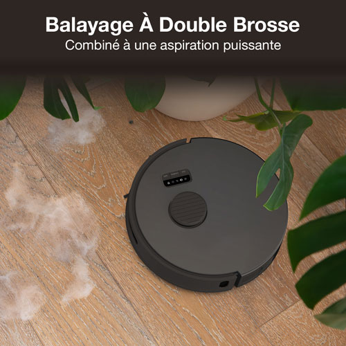 Aspirateur robot-vadrouille connecté Wi-Fi à vidage automatique Bio de bObsweep - Roche - Exclusivité Best Buy