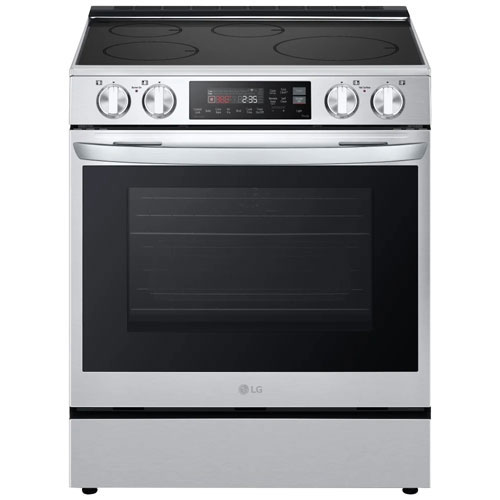 Open Box - LG 30" 6.3 Cu. Ft. True Convection Slide-In Induction Air Fry Range - Stainless Steel - Perfect Condition