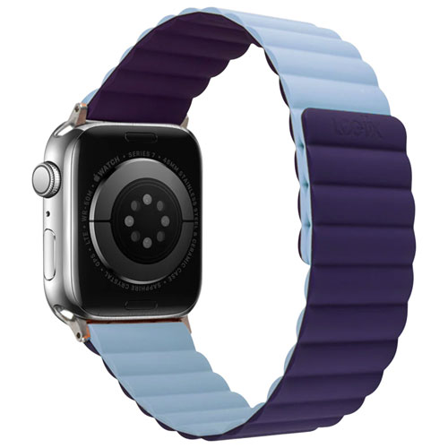 Bracelet en silicone Vibrance Link de LOGiiX pour Apple Watch 38 mm/40 mm/41 mm/SE - Violet/Lilas
