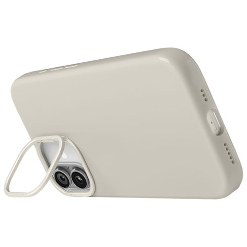 Étui en silicone Vibrance de LOGiiX avec MagSafe pour iPhone 17 - Sable