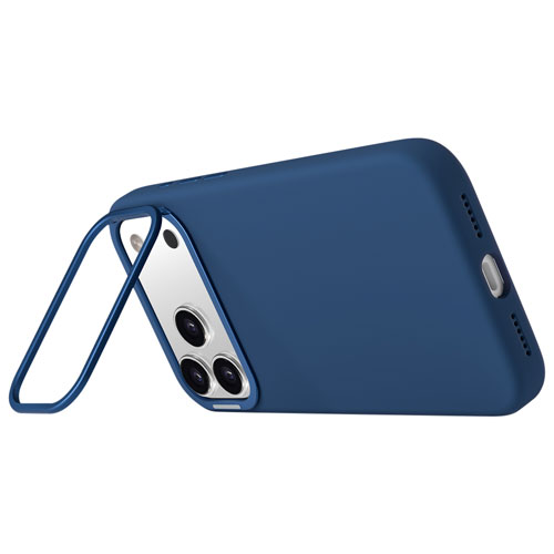 Étui en silicone Vibrance de LOGiiX avec MagSafe pour iPhone 17 Pro Max - Bleu minuit