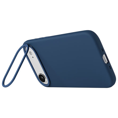 Étui en silicone Vibrance de LOGiiX avec MagSafe pour iPhone Air - Bleu minuit