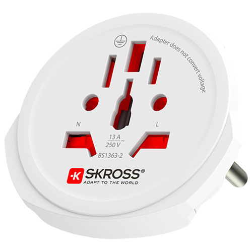 SKROSS Pro World Travel Adapter - White