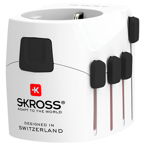 SKROSS Pro World Travel Adapter - White