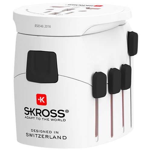 SKROSS Pro World Travel Adapter - White