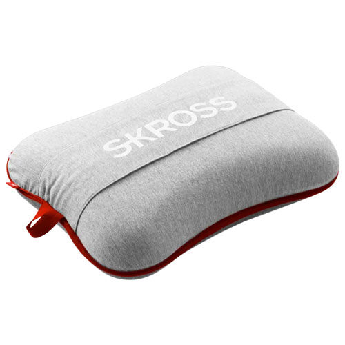 Oreiller de voyage en mousse à mémoire de SKROSS - Gris foncé