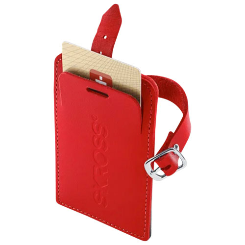 Étiquette d'identification de valise de SKROSS - Rouge