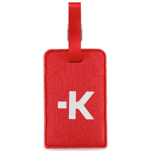 Étiquette d'identification de valise de SKROSS - Rouge