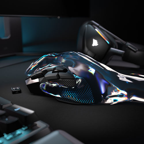 Souris de jeu Bluetooth sans fil 26 000 ppp SE Ironclaw de Corsair - Noir