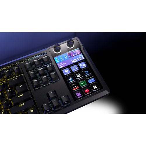 Corsair Galleon 100 SD Backlit Mechanical MLX Pulse Linear Mechanical Pre-Lubricated Gaming Keyboard with Stream Deck Buttons