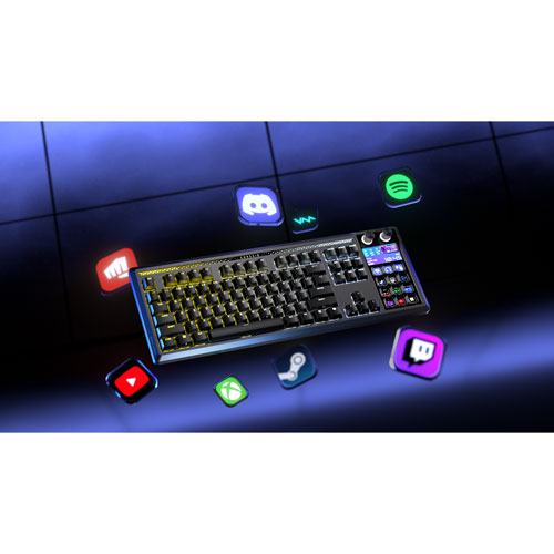 Corsair Galleon 100 SD Backlit Mechanical MLX Pulse Linear Mechanical Pre-Lubricated Gaming Keyboard with Stream Deck Buttons