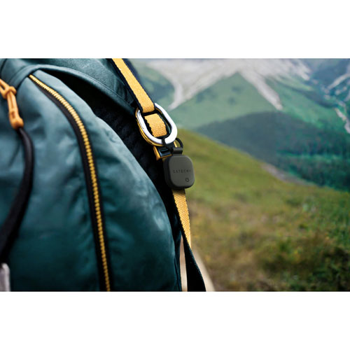 Porte-clés de repérage en cuir végétalien FindAll de Satechi