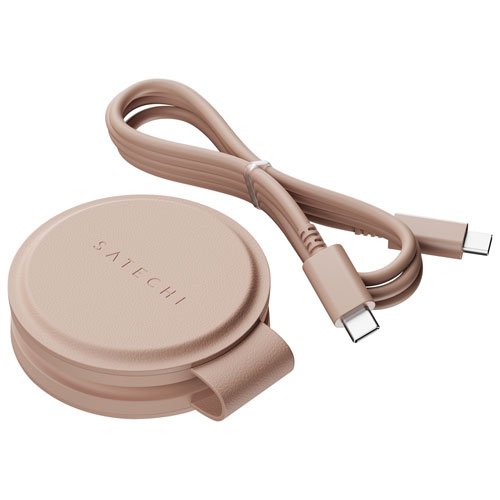 Satechi OntheGo 2-in-1 15W Qi2 Wireless Charger - Desert Rose