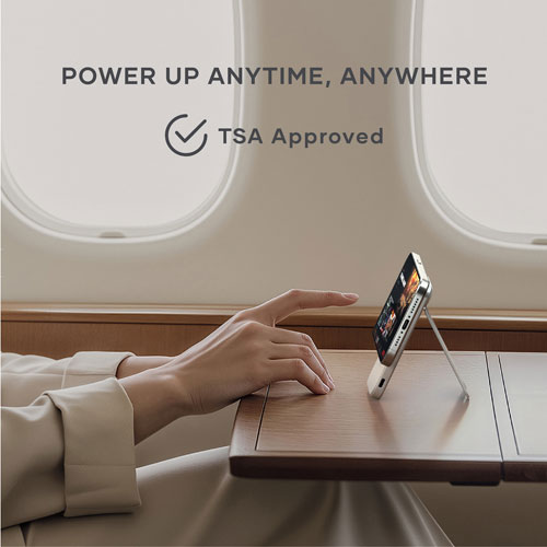 Satechi OntheGo 5000 mAh 15W USB-C Qi2 Wireless Power Bank - Sand