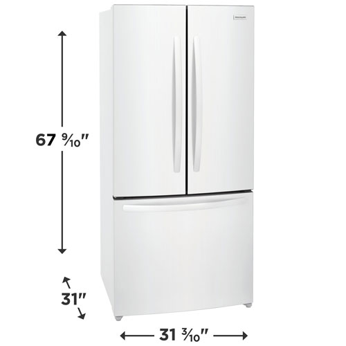 Frigidaire 32" 17.6 Cu. Ft. French Door Refrigerator - White