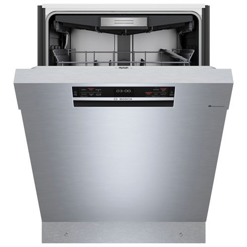 Bosch 800 Series 24" 42dB Built-In Dishwasher with Stainless Steel Tub & Third Rack - Stainless Steel