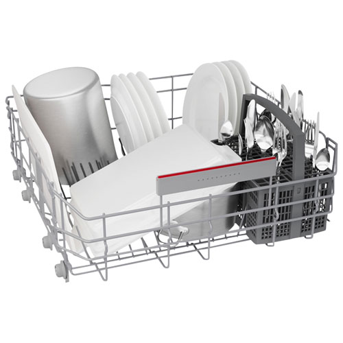 Bosch 800 Series 24" 42dB Built-In Dishwasher with Stainless Steel Tub & Third Rack - Stainless Steel